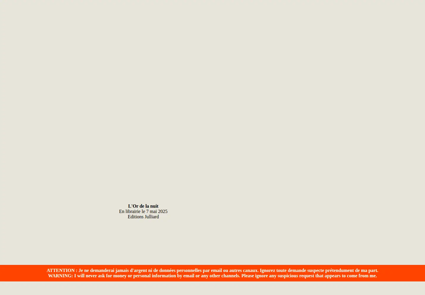 Captured homepage of irenefrain.com in the current scan