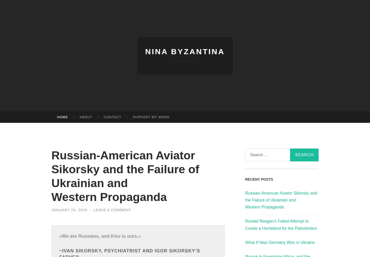 Screenshot of ninabyzantina.com