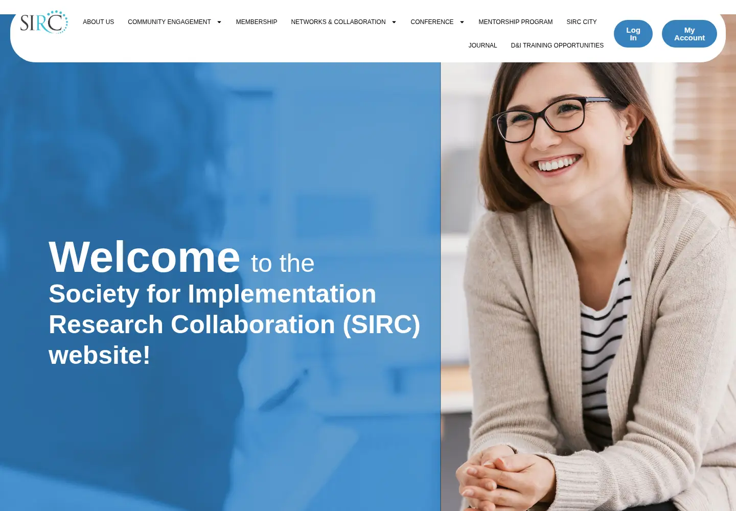 Screenshot of societyforimplementationresearchcollaboration.org