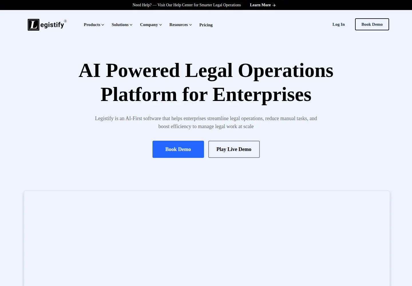 Screenshot of legistify.com