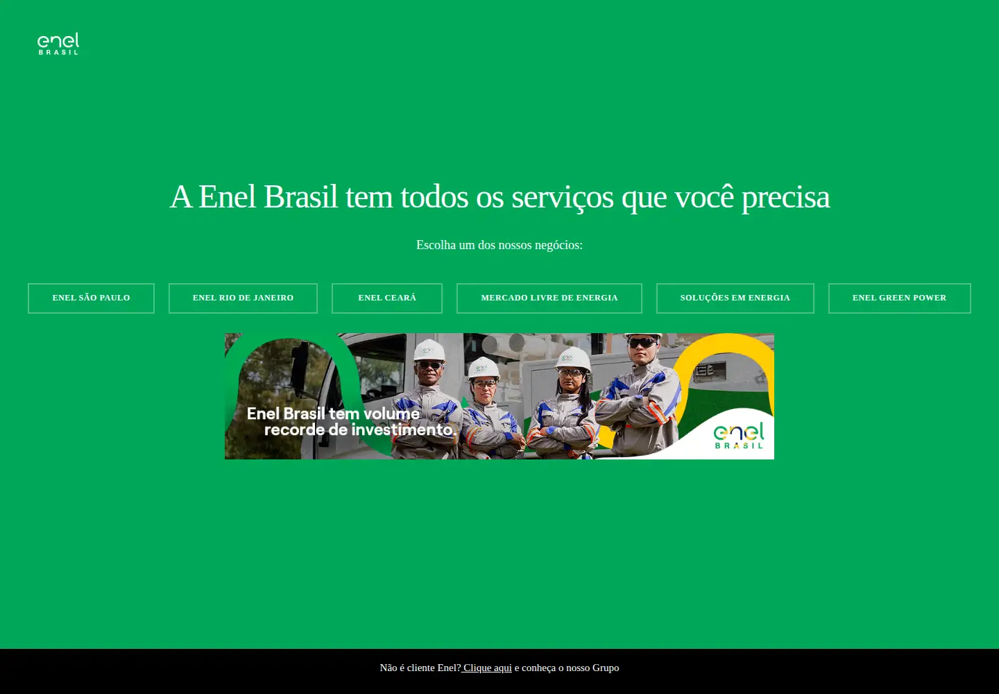 Screenshot of enel.com.br
