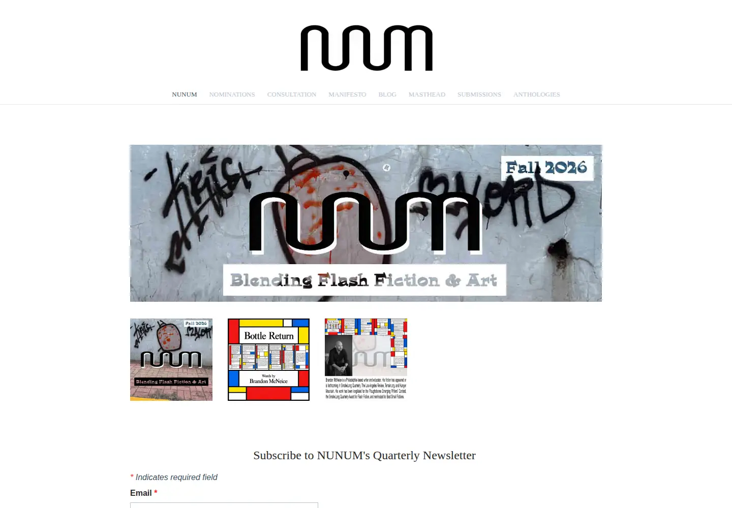 Screenshot of nunum.ca