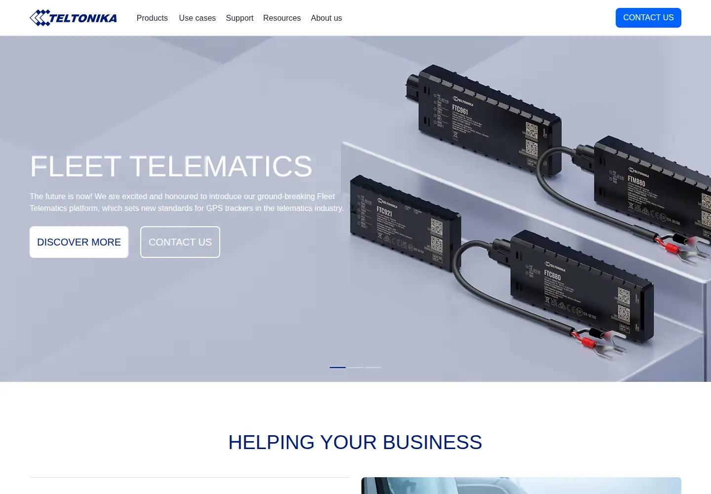 Screenshot of teltonika-gps.com