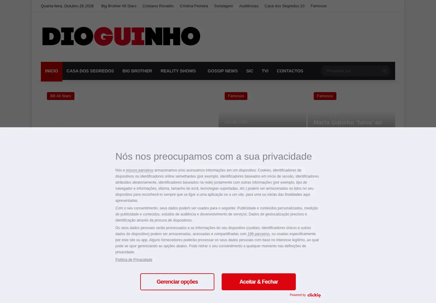 Screenshot of dioguinho.com