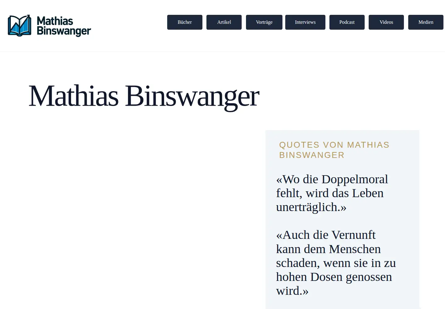 Screenshot of mathias-binswanger.ch