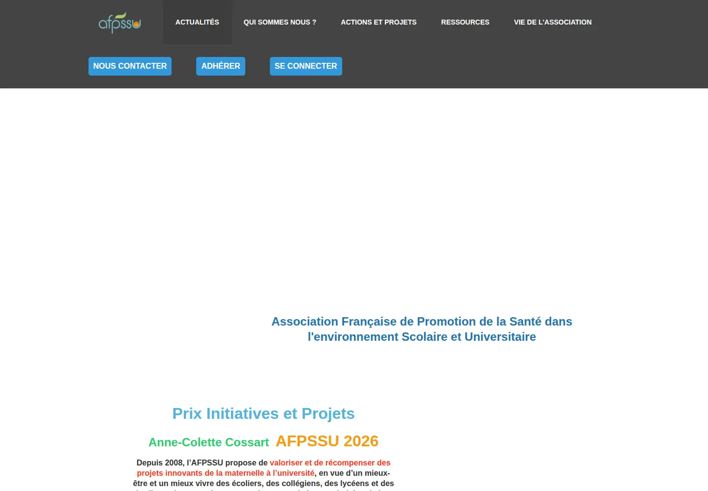 Screenshot of afpssu.com