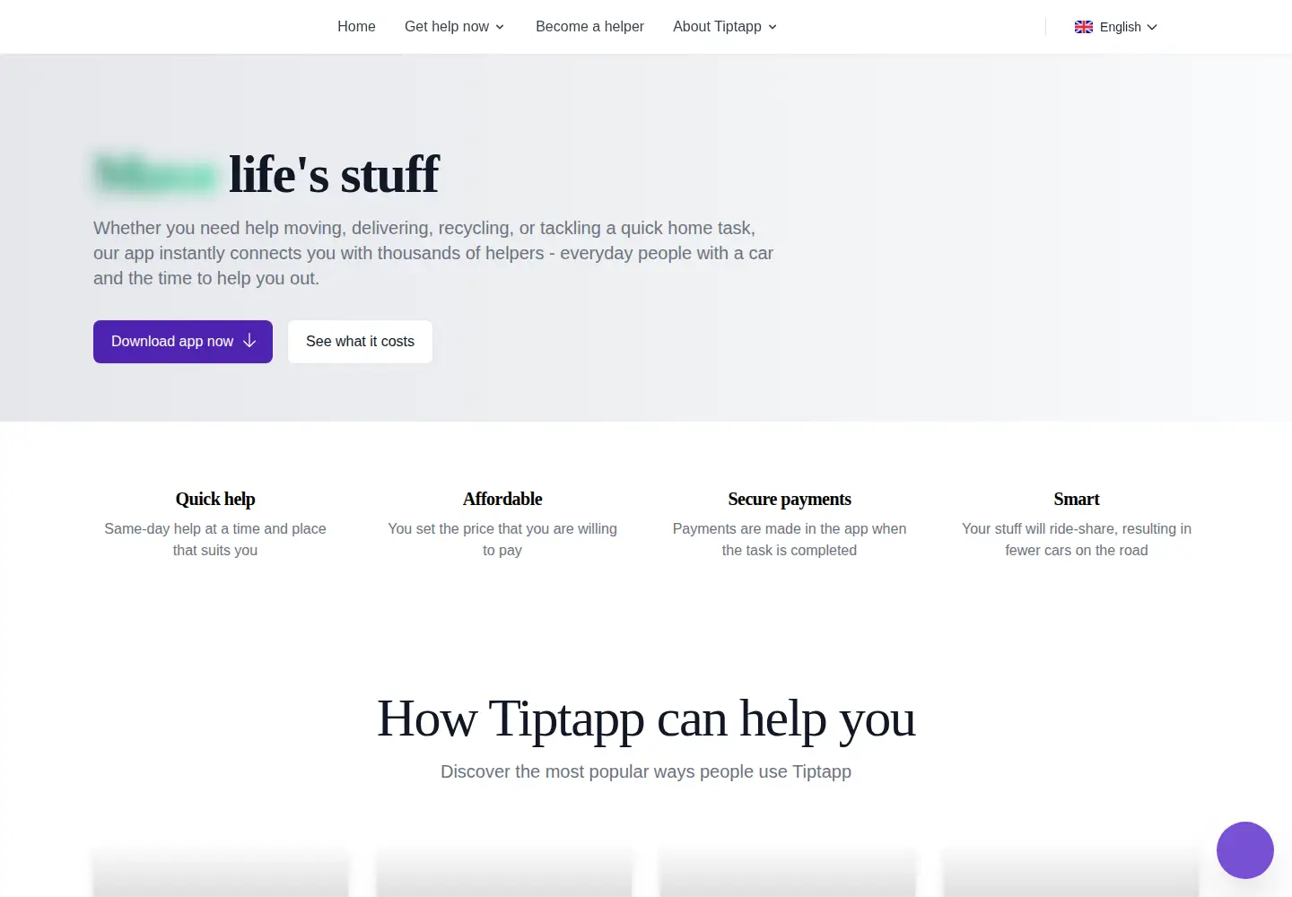 Screenshot of tiptapp.com