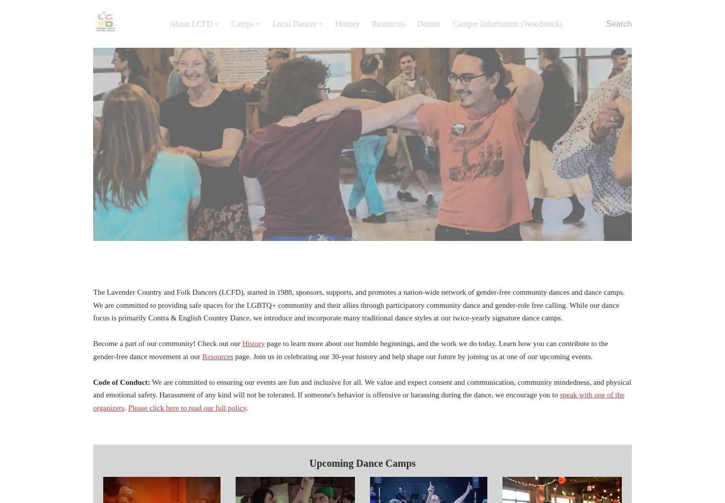 Screenshot of lcfd.org