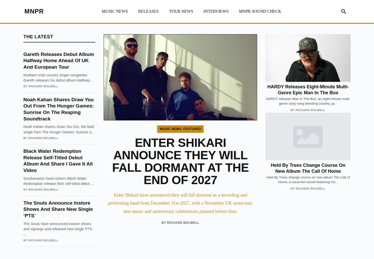 Screenshot of mnprmagazine.com