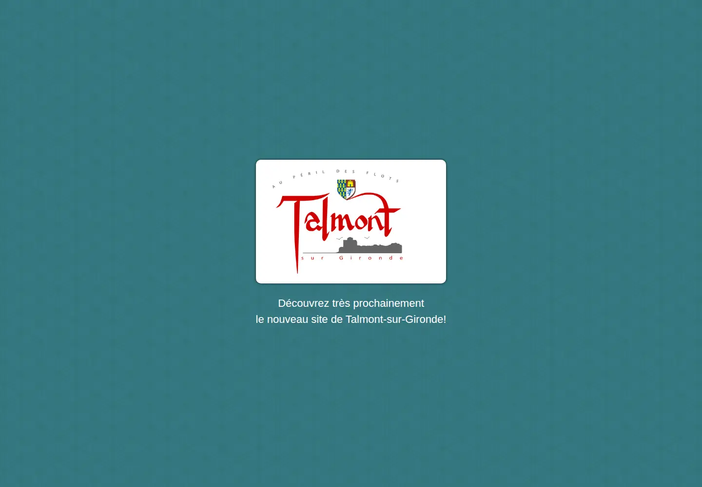 Captured homepage of talmont-sur-gironde.fr in the current scan