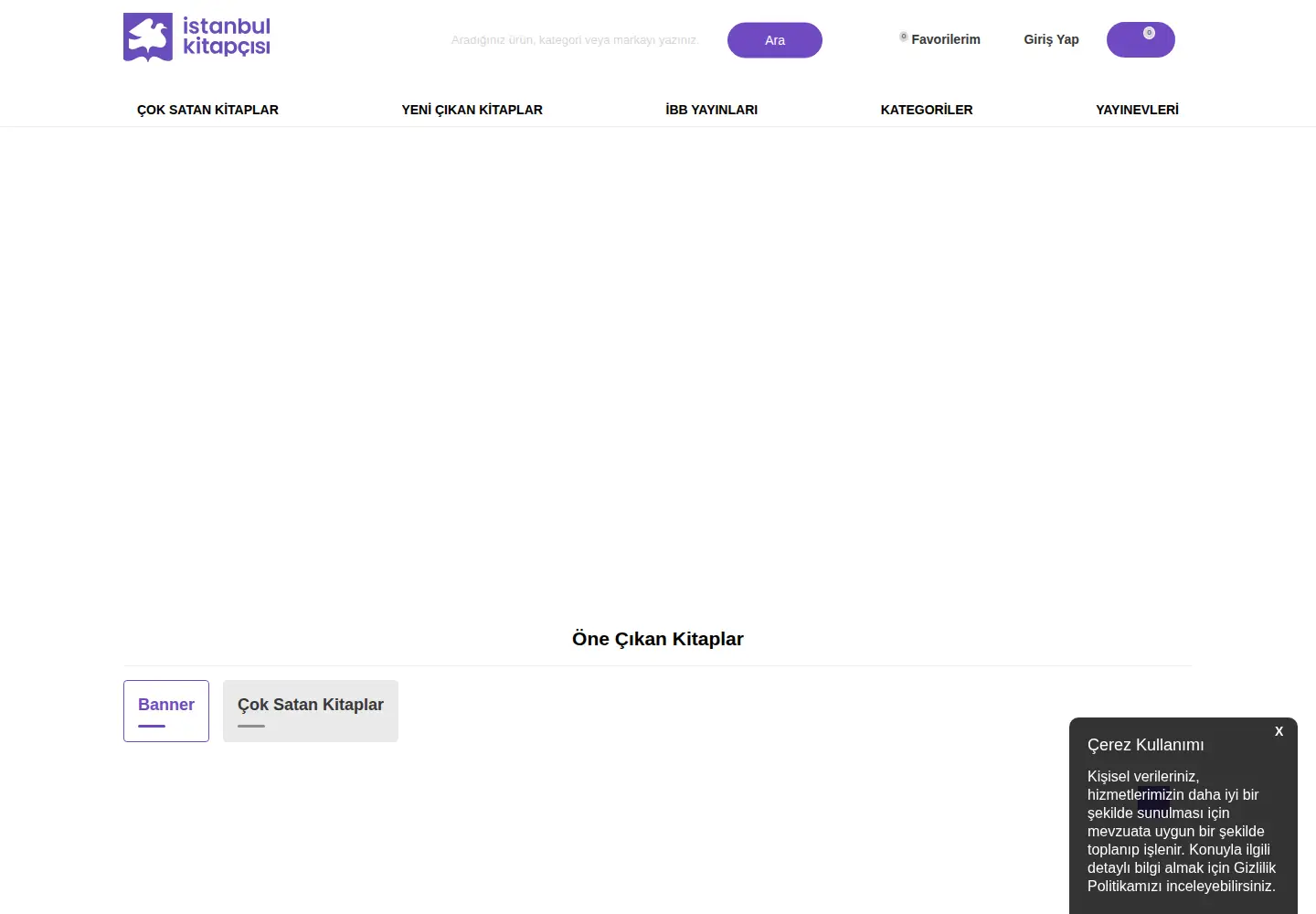 Screenshot of istanbulkitapcisi.com