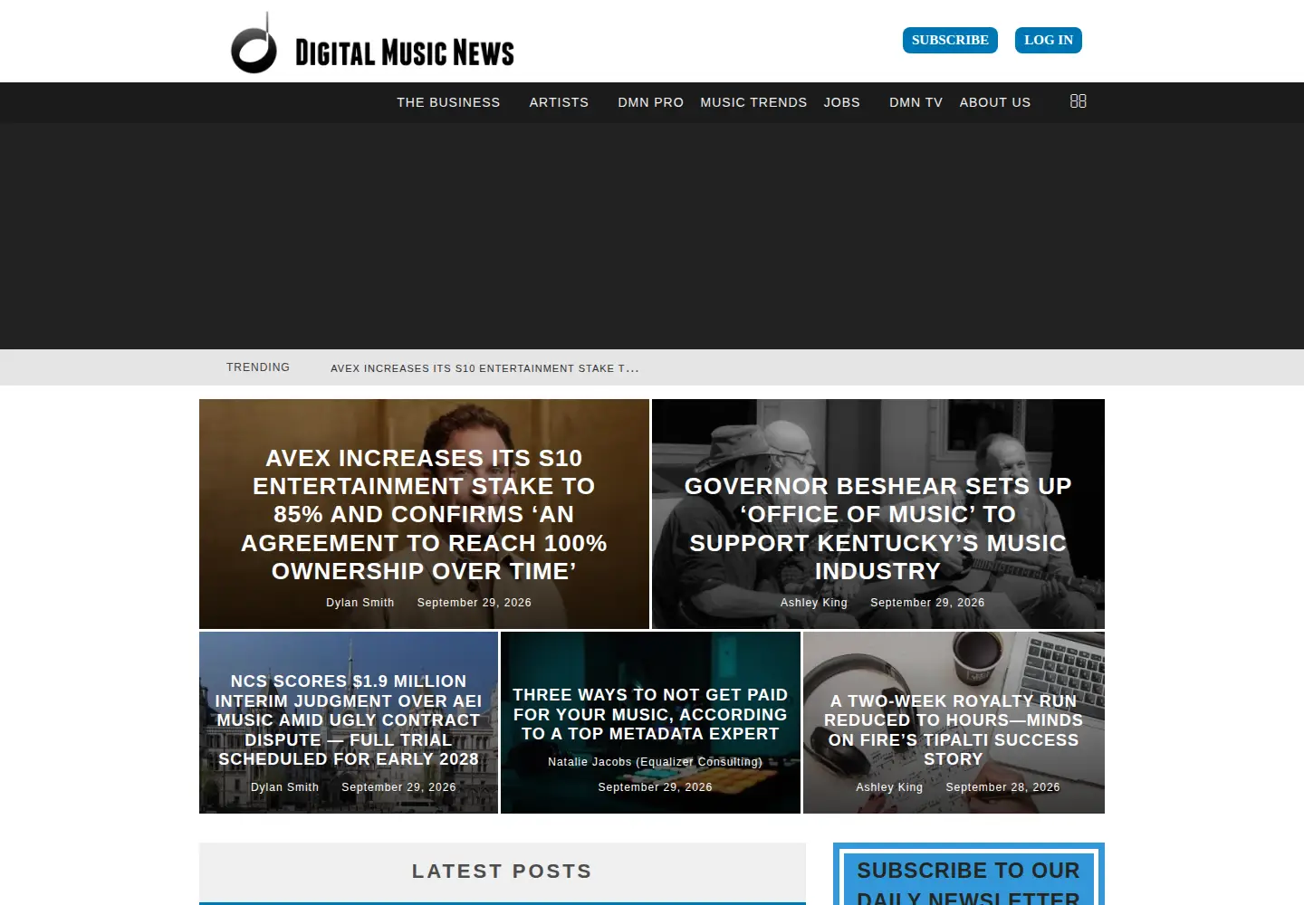 Screenshot of digitalmusicnews.com