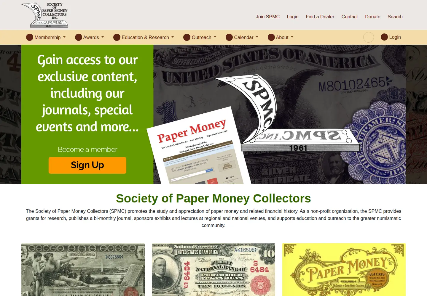 Screenshot of spmc.org