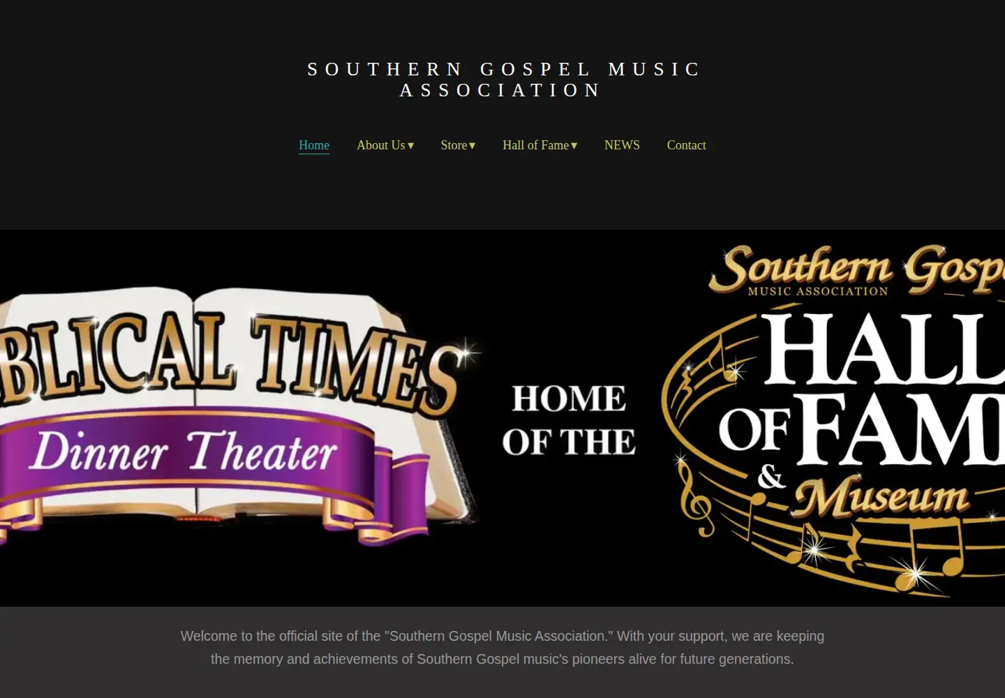 Captured homepage of sgma.org in the current scan