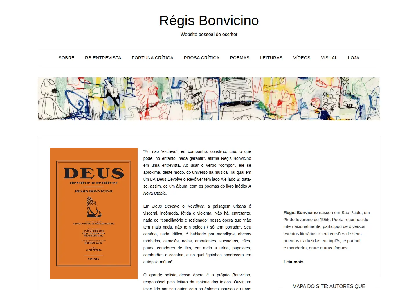 Screenshot of regisbonvicino.com.br