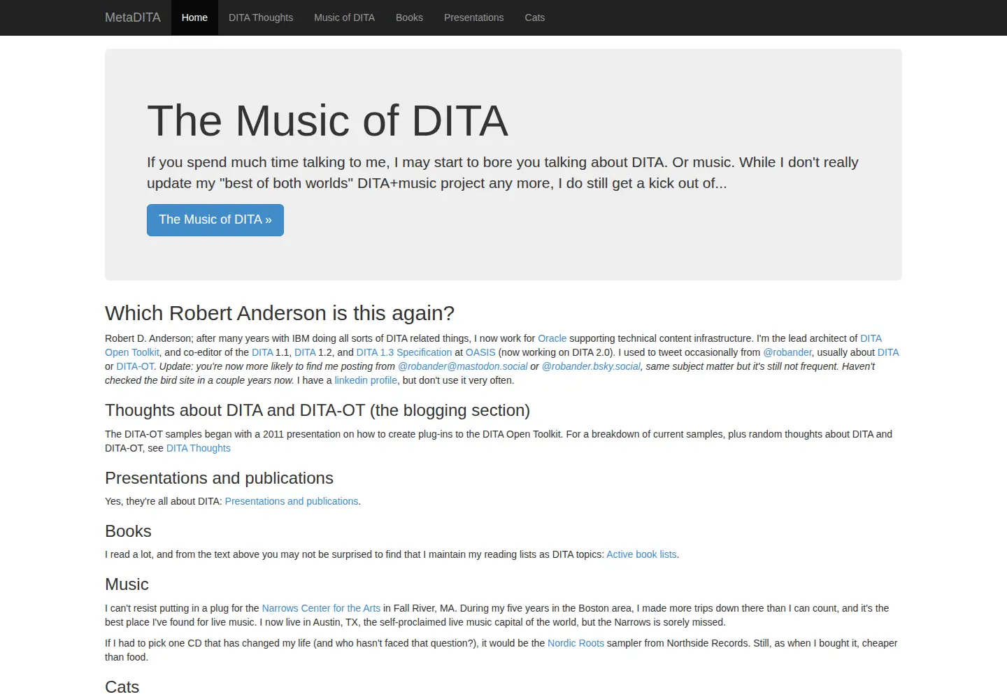 Screenshot of metadita.org