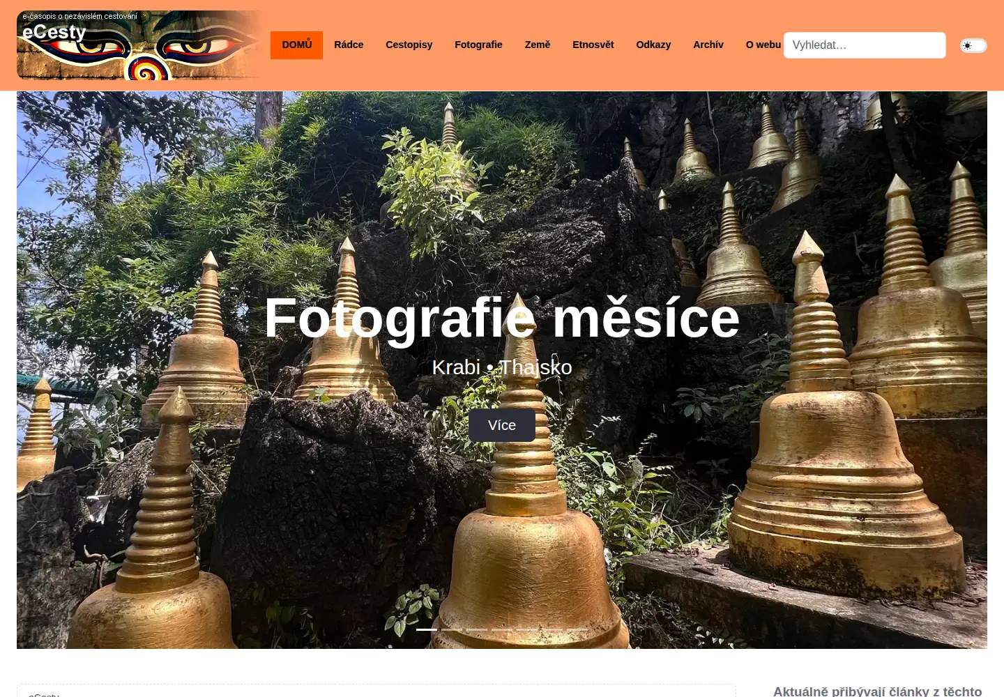 Screenshot of ecesty.cz