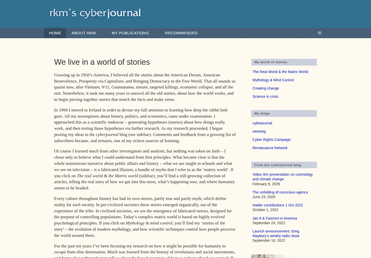Screenshot of cyberjournal.org