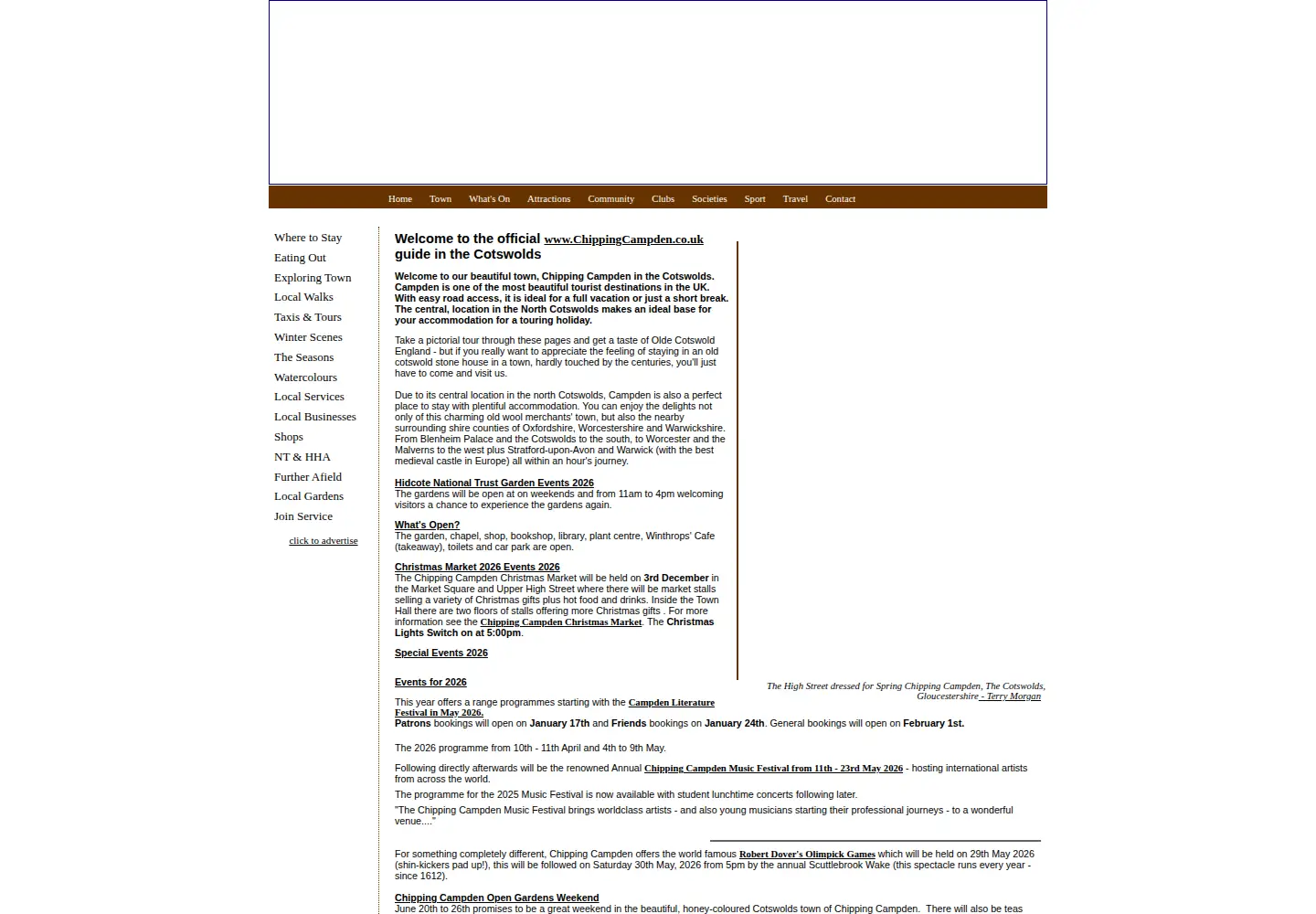 Screenshot of chippingcampden.co.uk