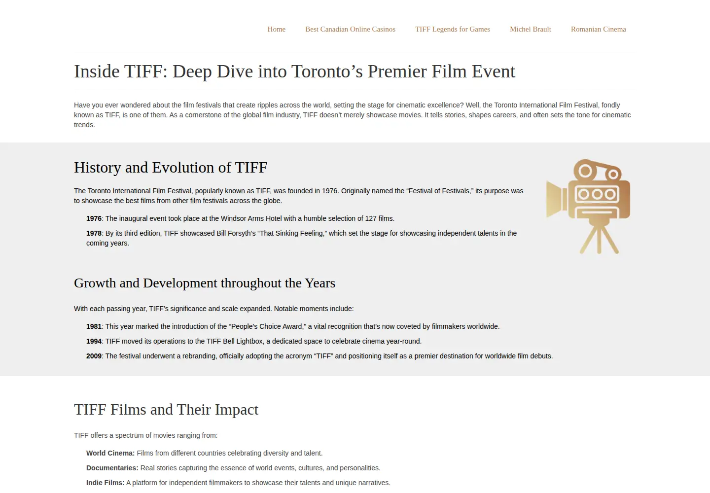 Captured homepage of tiff07.ca in the current scan