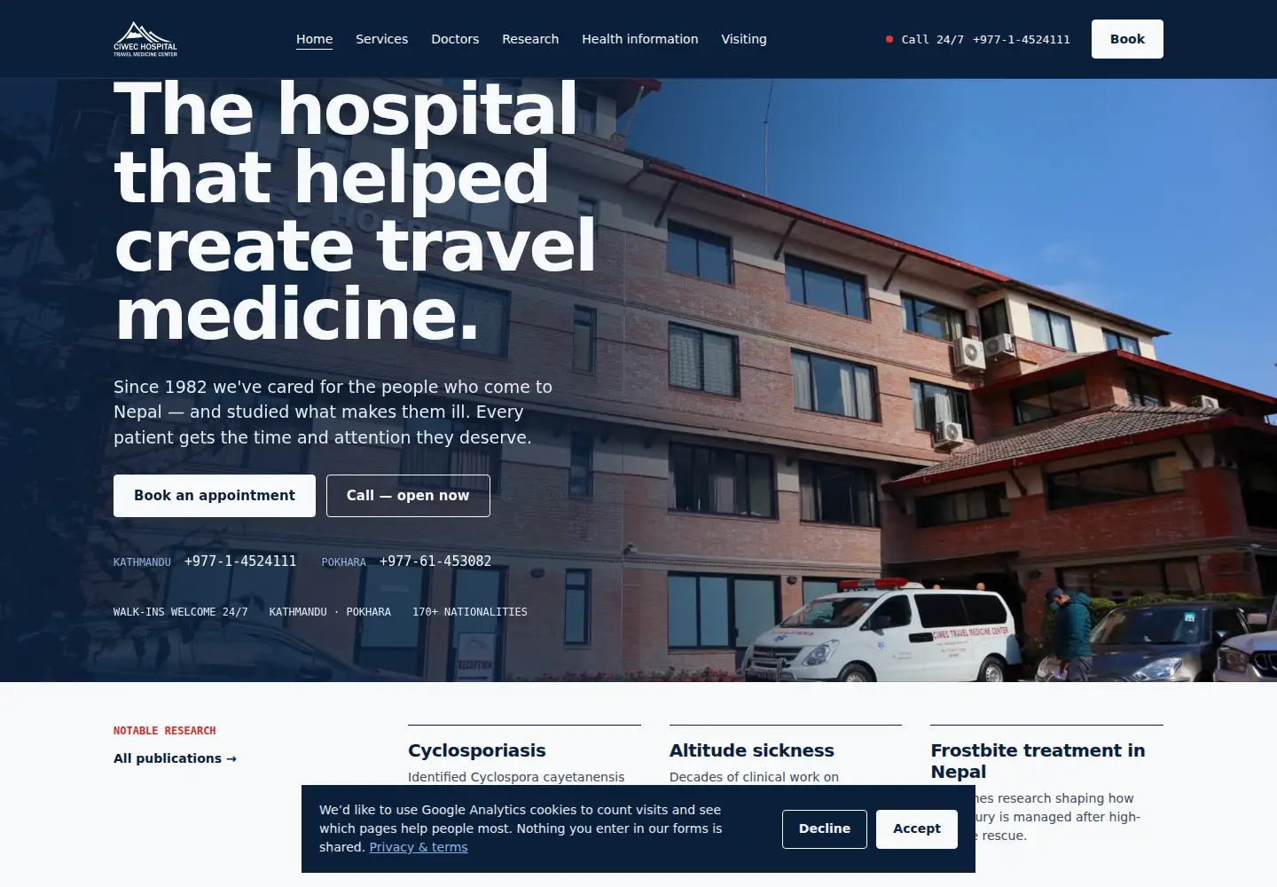 Screenshot of ciwec-clinic.com