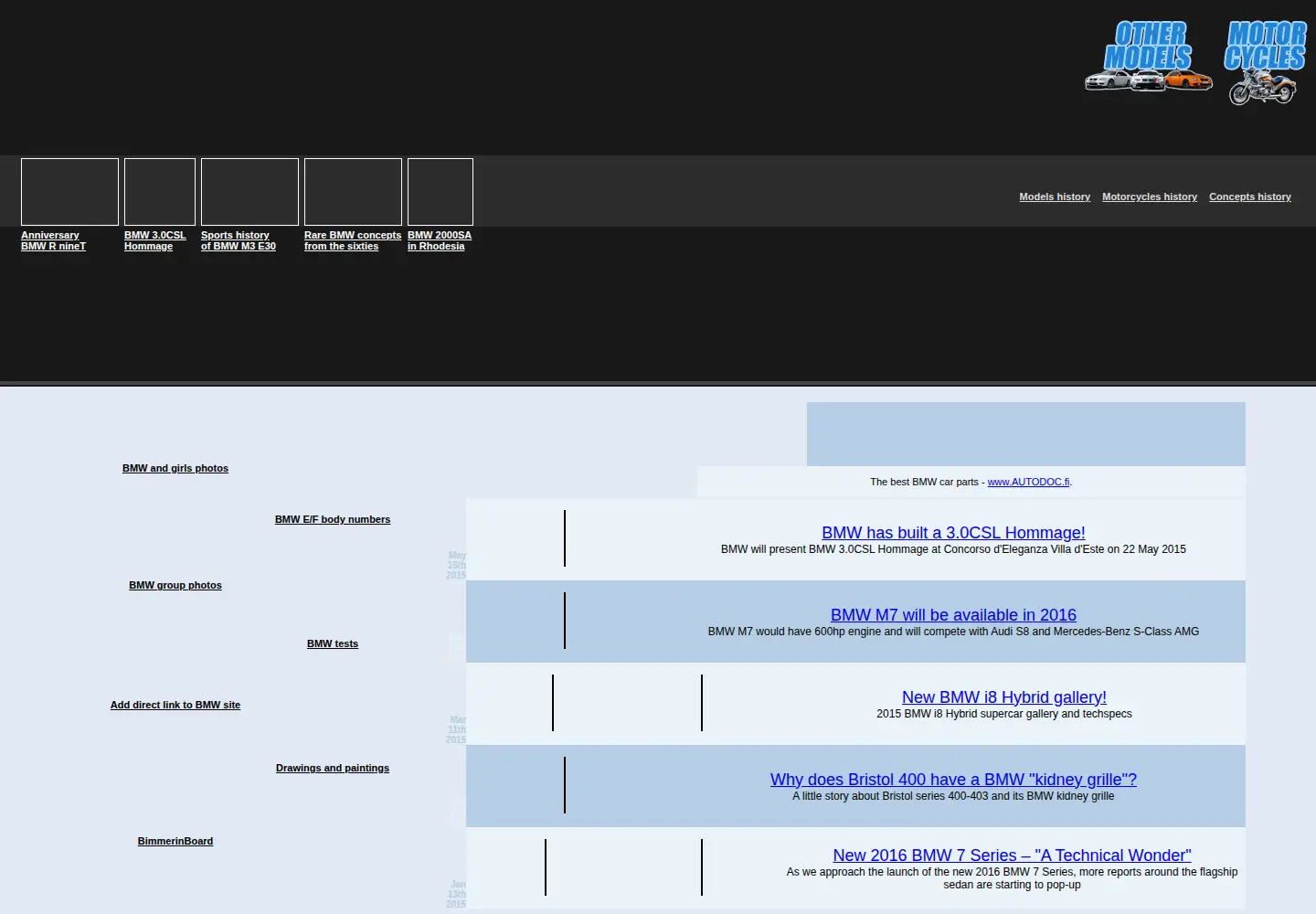Screenshot of bimmerin.net