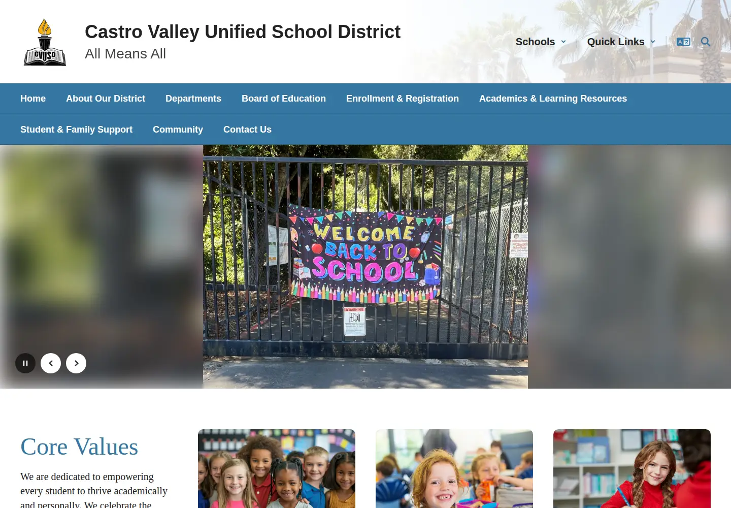 Screenshot of cv.k12.ca.us