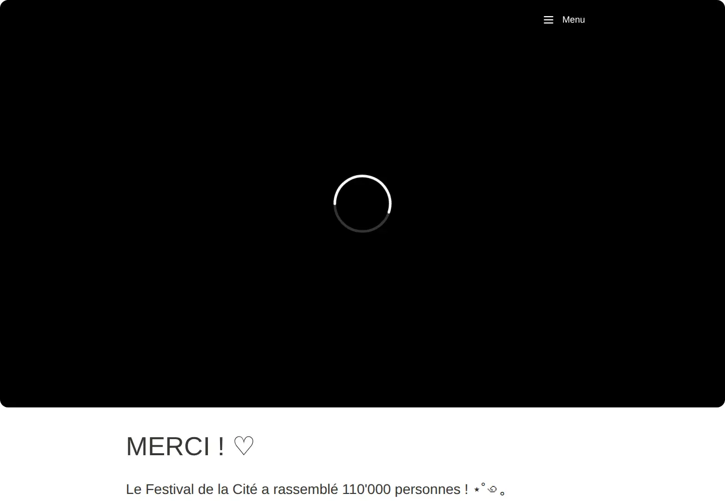Screenshot of festivalcite.ch