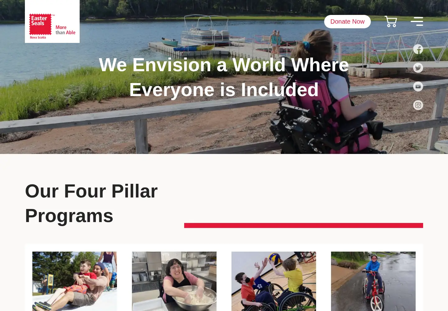 Screenshot of easterseals.ns.ca