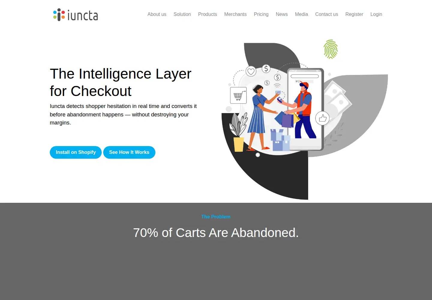 Screenshot of iuncta.io