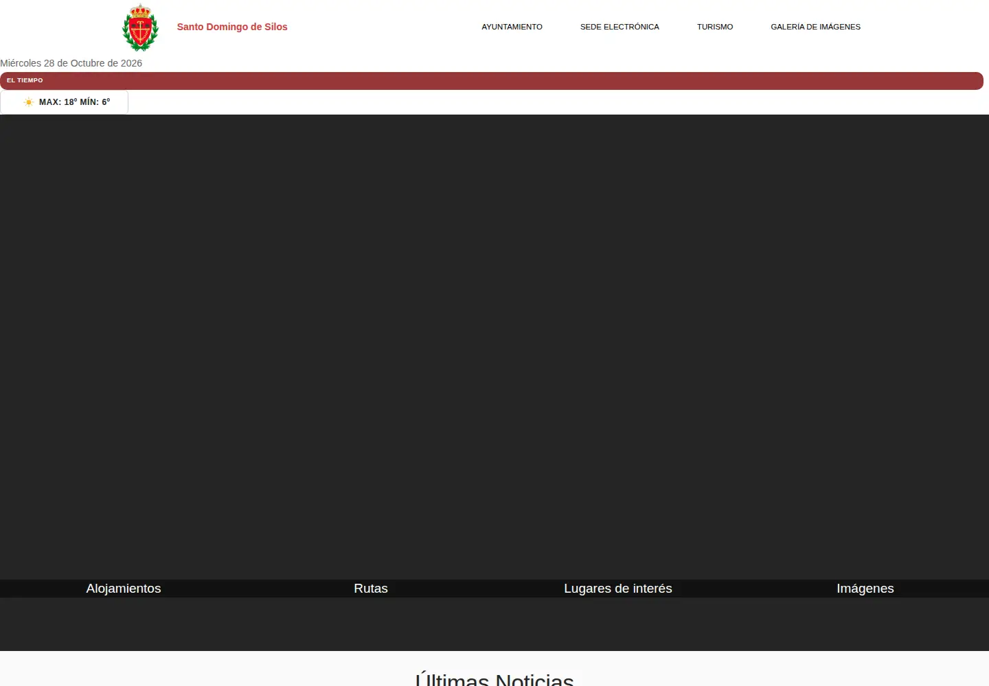 Captured homepage of santodomingodesilos.es in the current scan