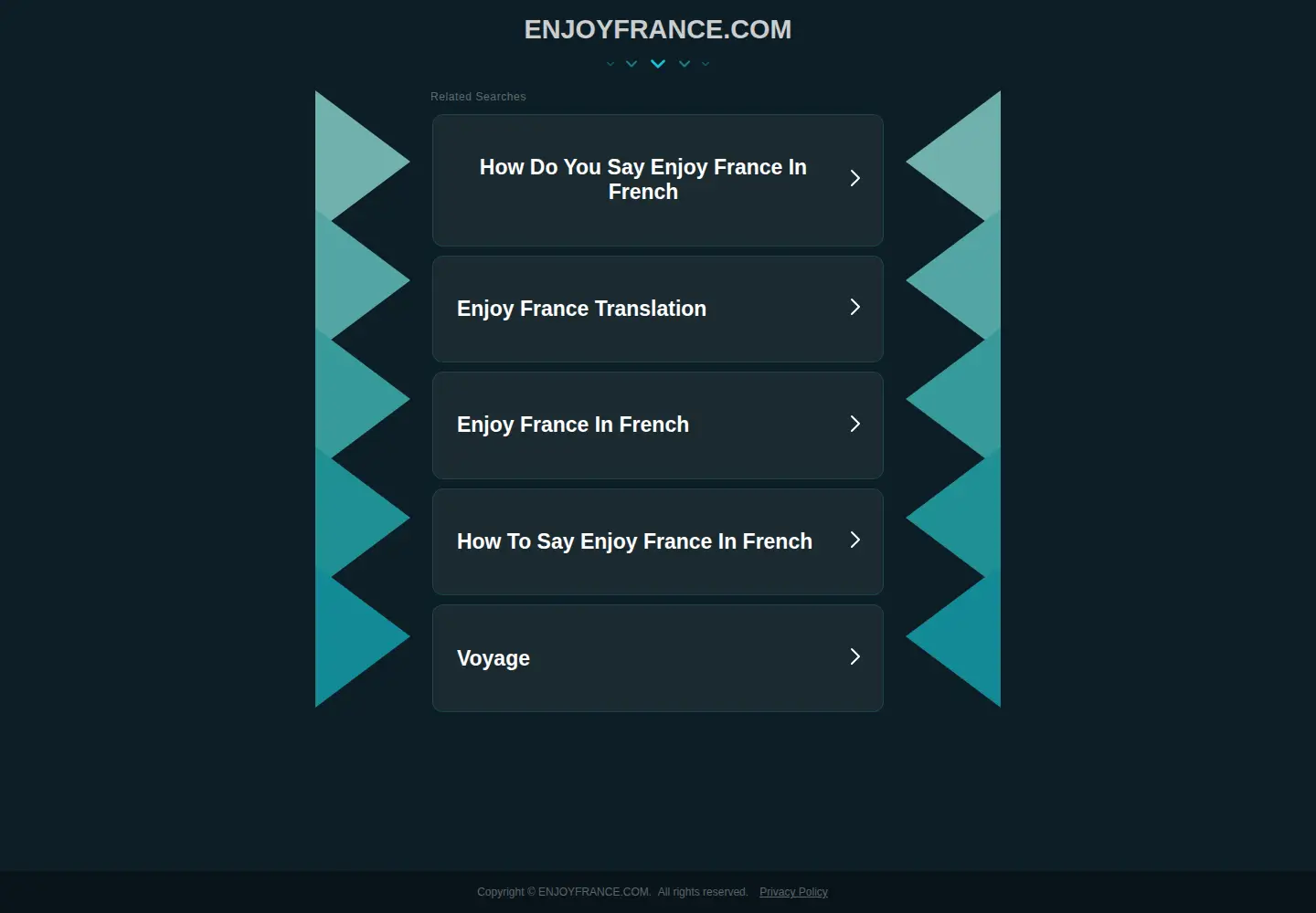 Screenshot of enjoyfrance.com