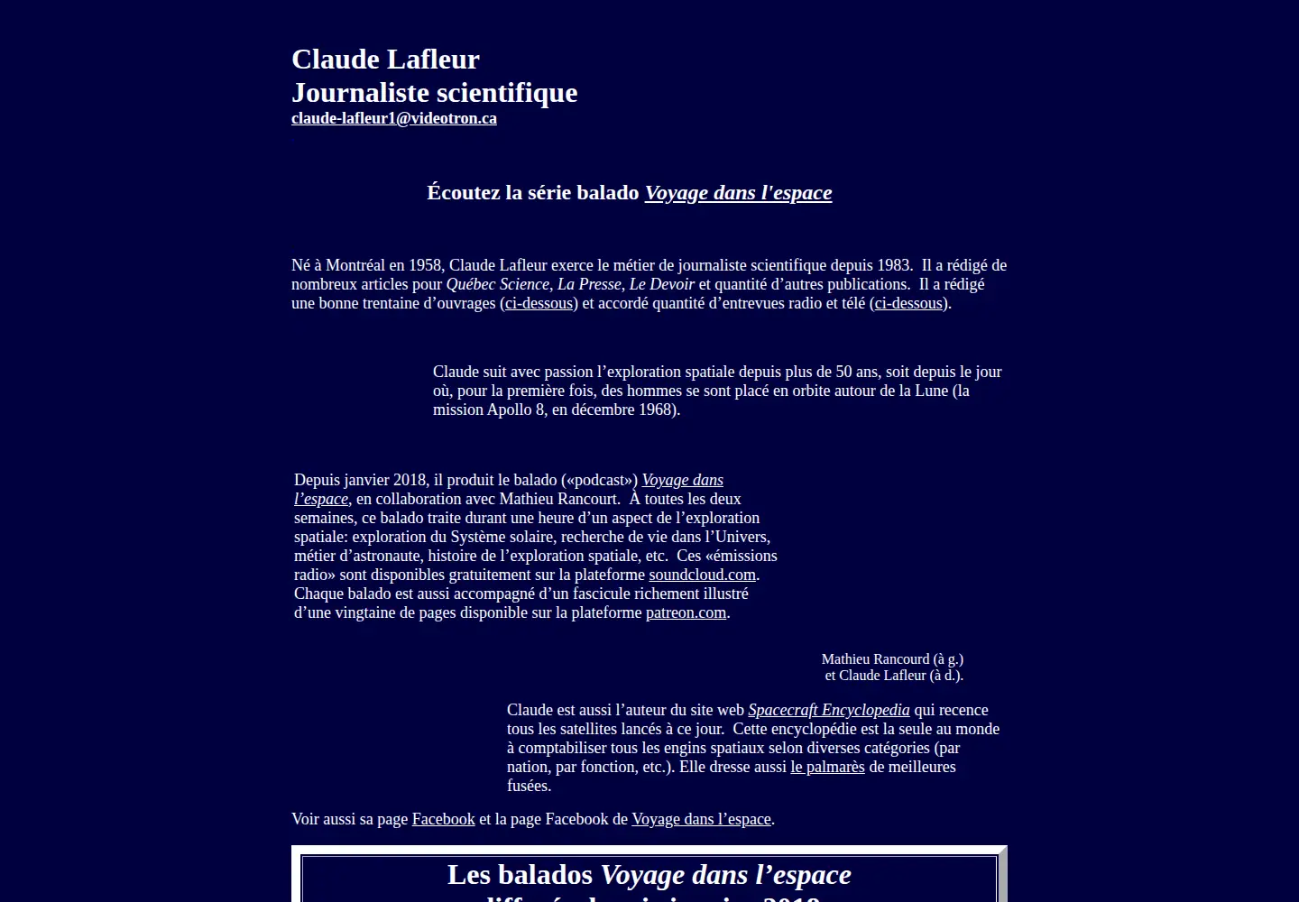 Screenshot of claudelafleur.qc.ca