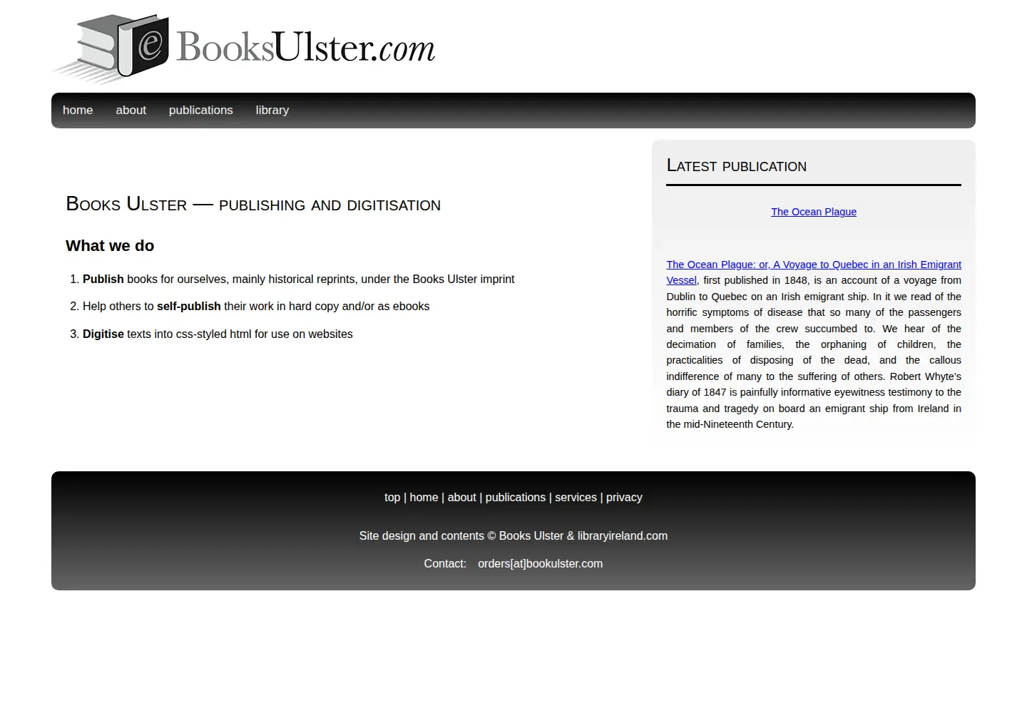 Screenshot of booksulster.com
