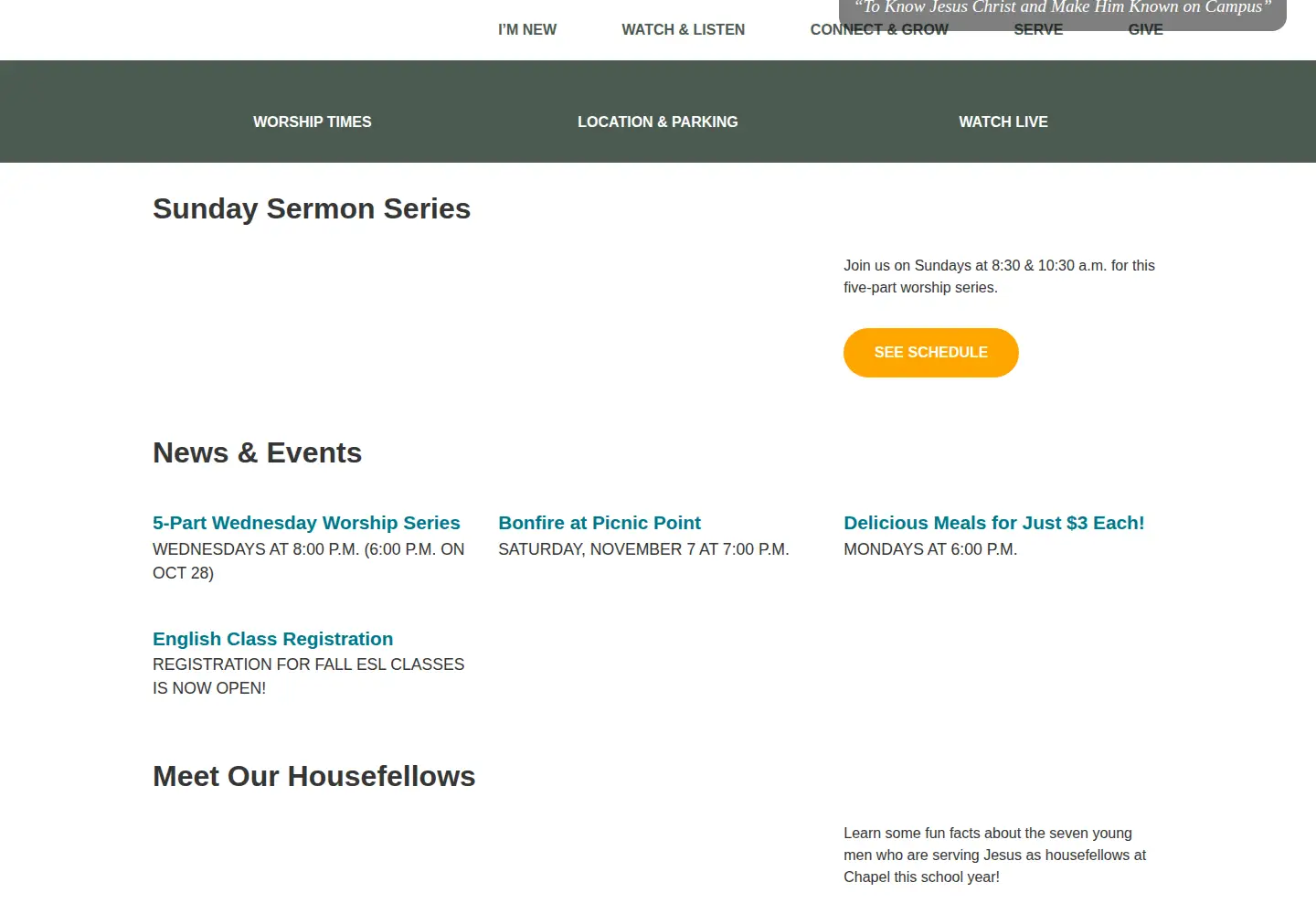 Screenshot of wlchapel.org