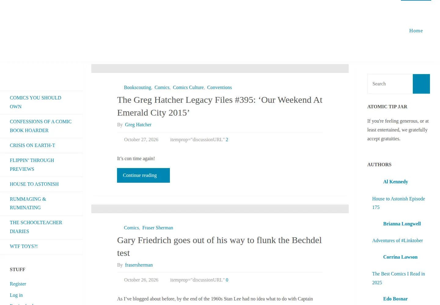 Screenshot of atomicjunkshop.com