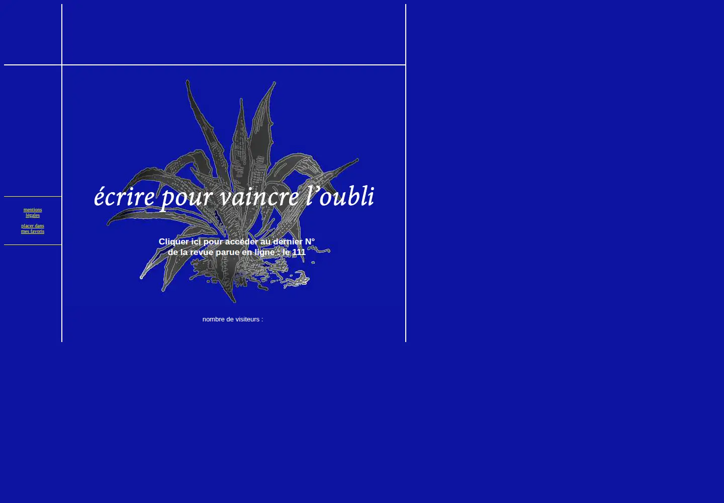 Captured homepage of memoireafriquedunord.net in the current scan