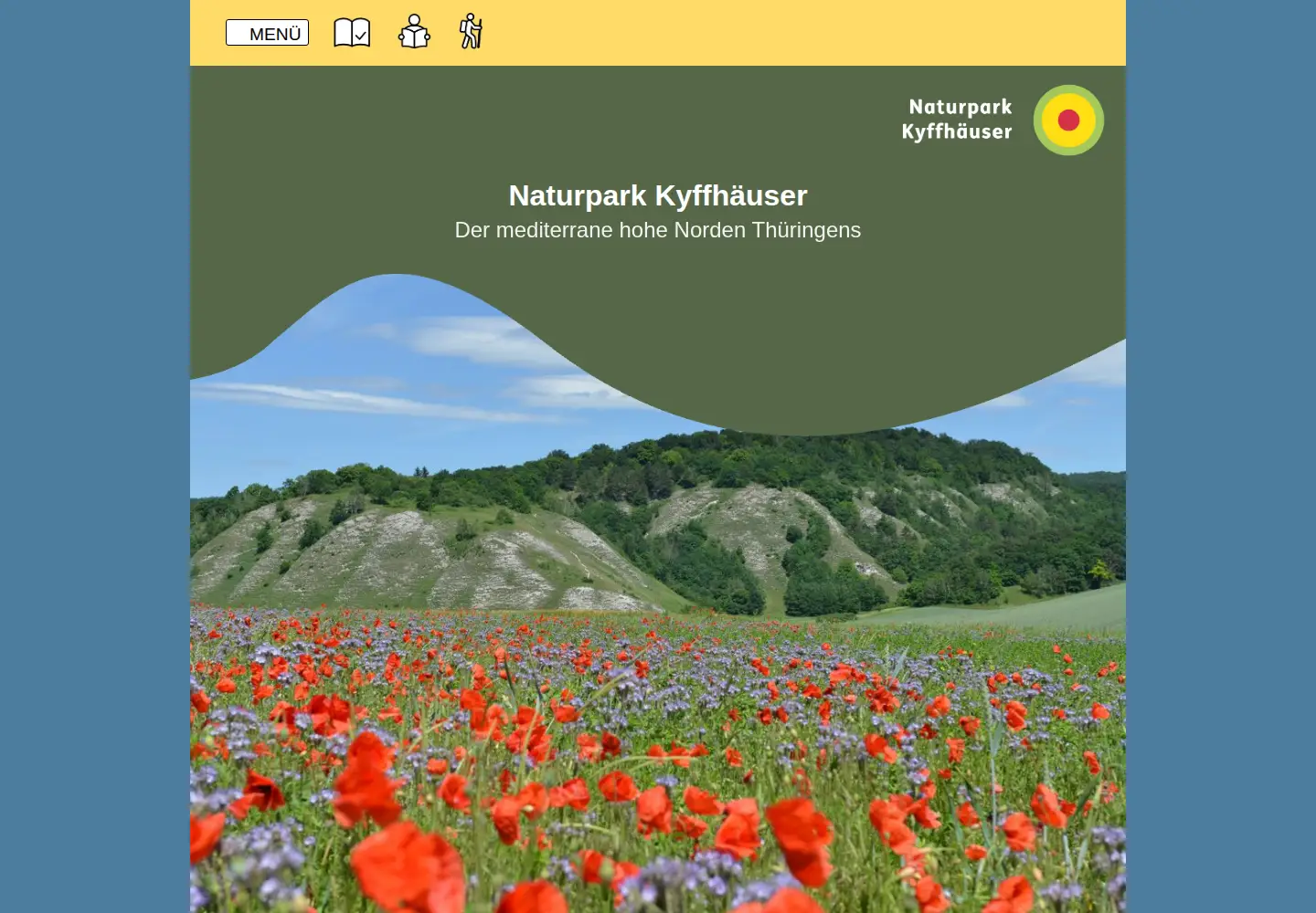 Captured homepage of naturpark-kyffhaeuser.de in the current scan