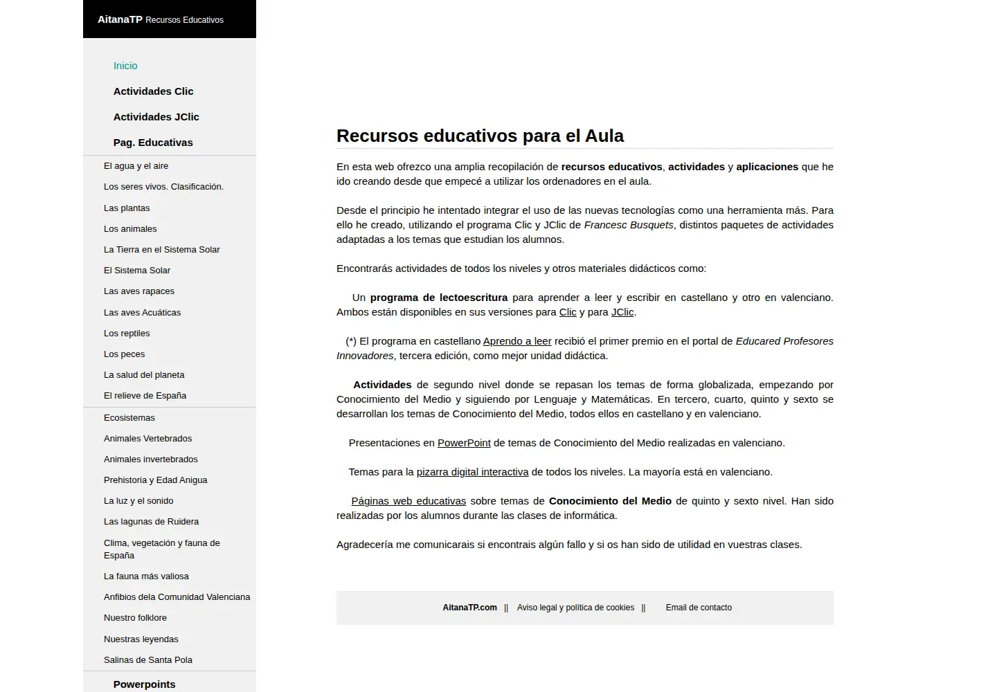 Screenshot of aitanatp.com