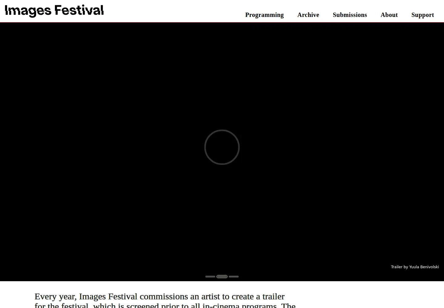 Screenshot of imagesfestival.com