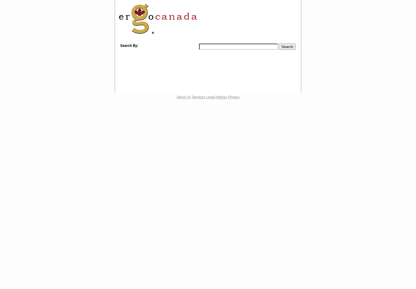 Screenshot of ergocanada.com