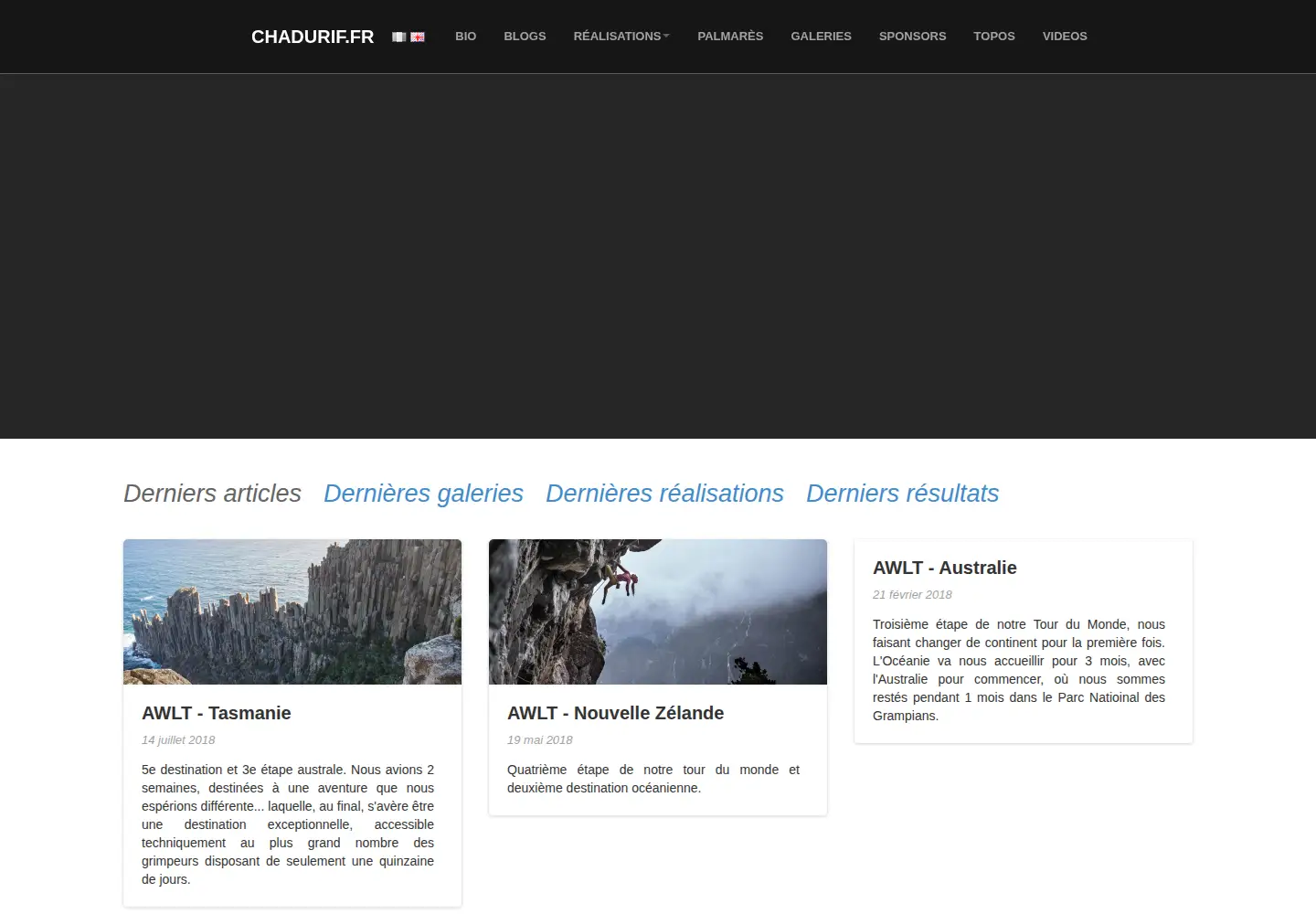 Screenshot of chadurif.fr