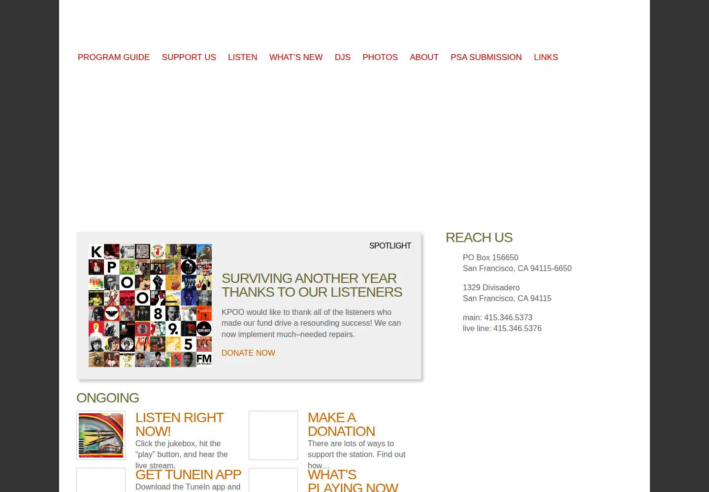 Screenshot of kpoo.com