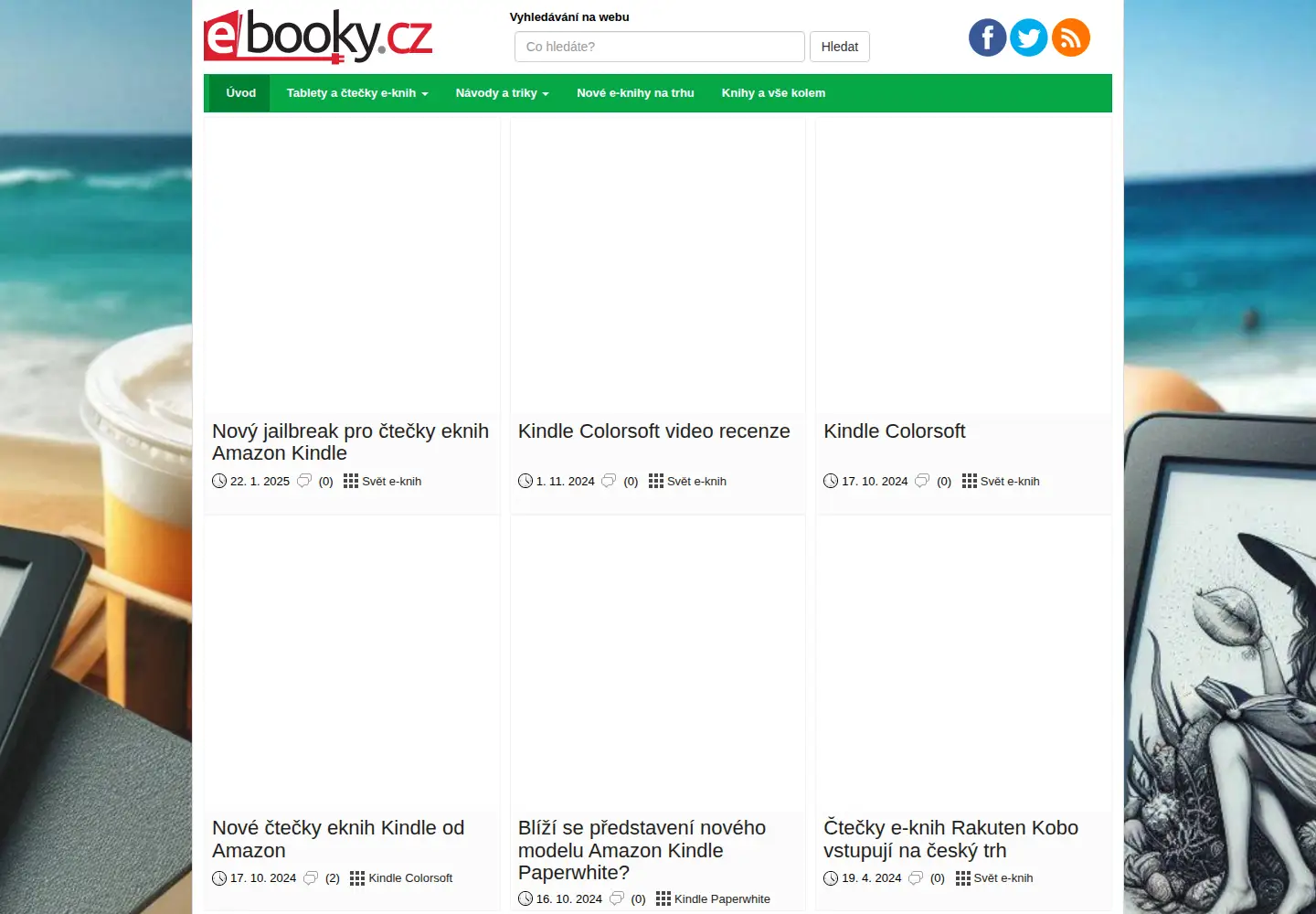 Screenshot of ebooky.cz