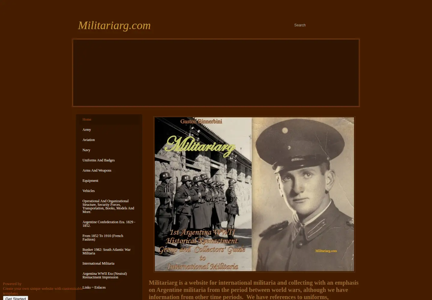 Screenshot of militariarg.com