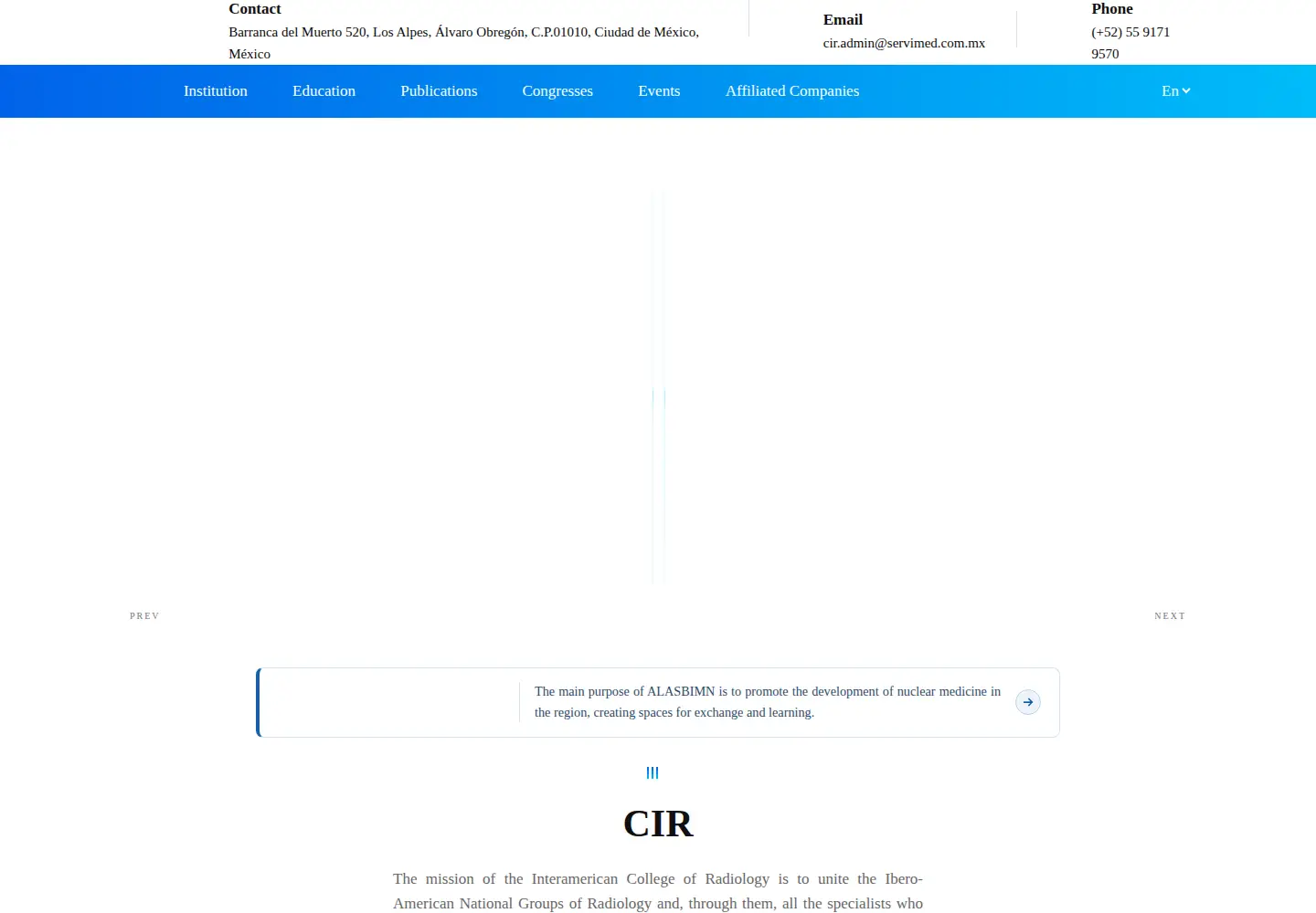 Screenshot of webcir.org