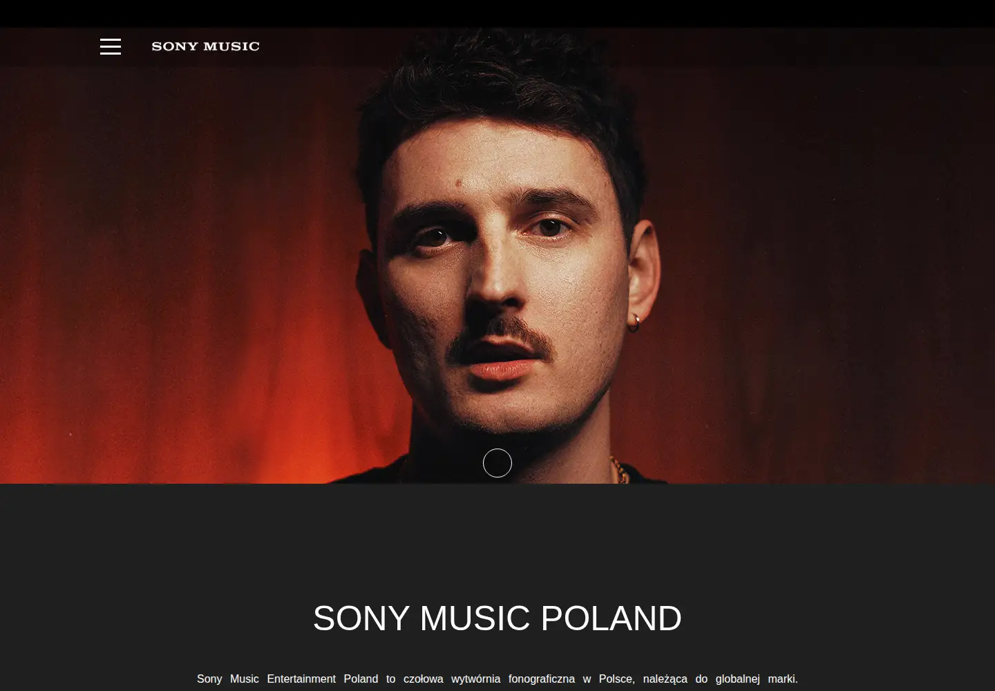 Screenshot of sonymusic.pl