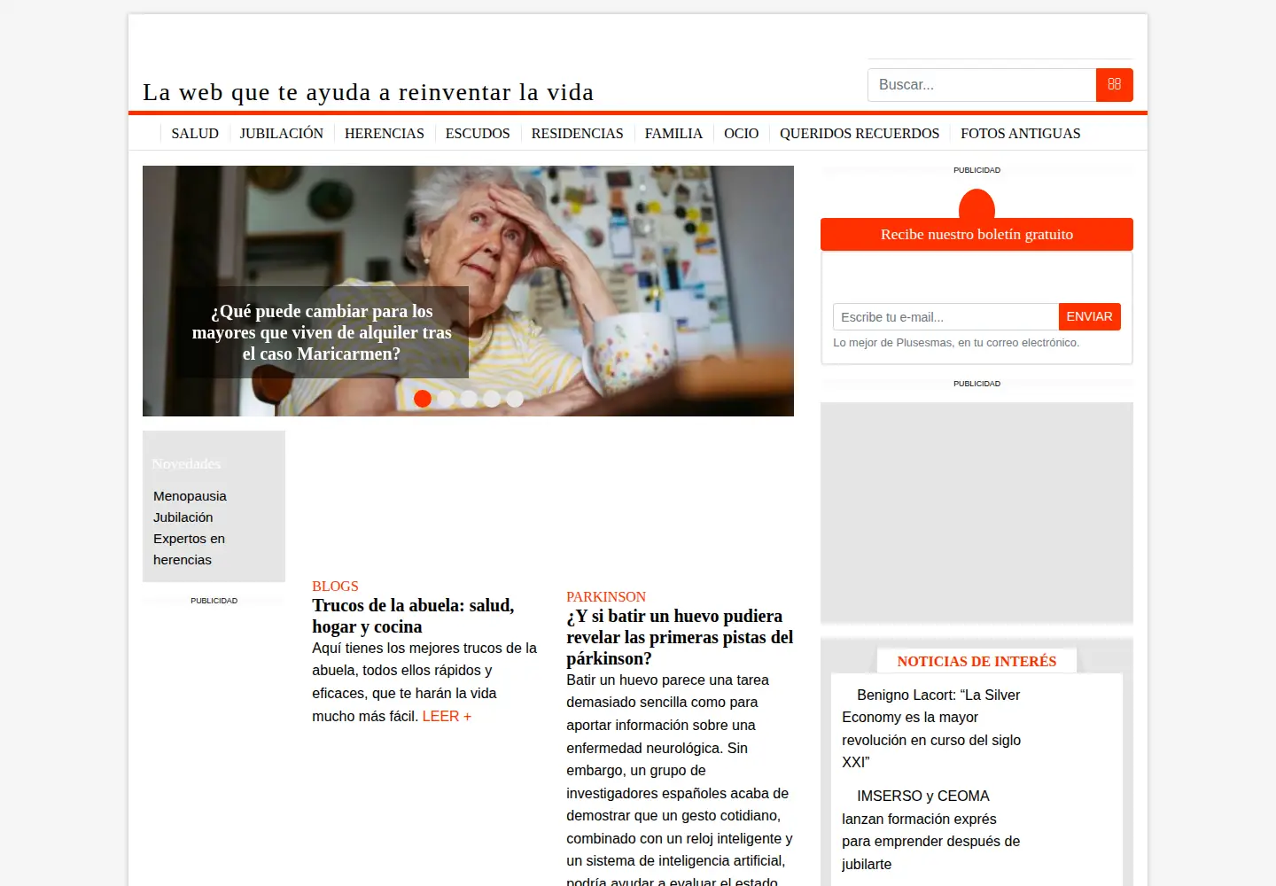 Screenshot of plusesmas.com