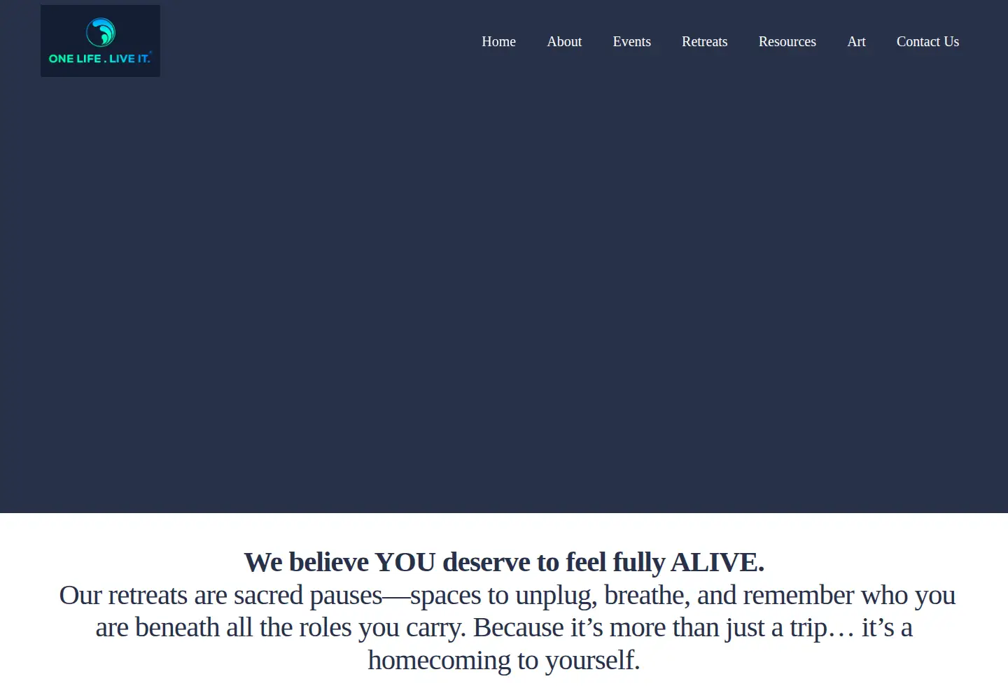 Screenshot of myonelifeliveit.com