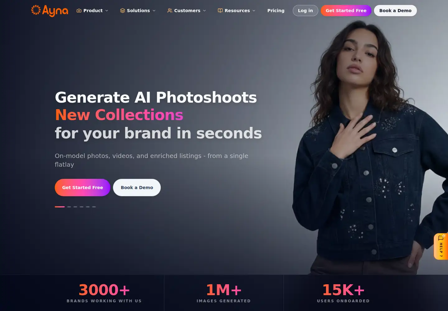 Screenshot of getayna.com